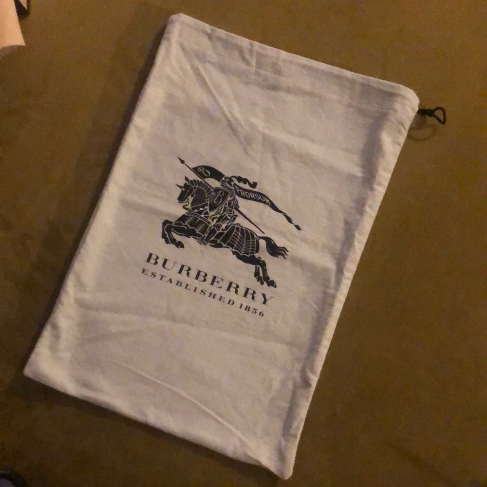 Burberry cotton felt shoe bag